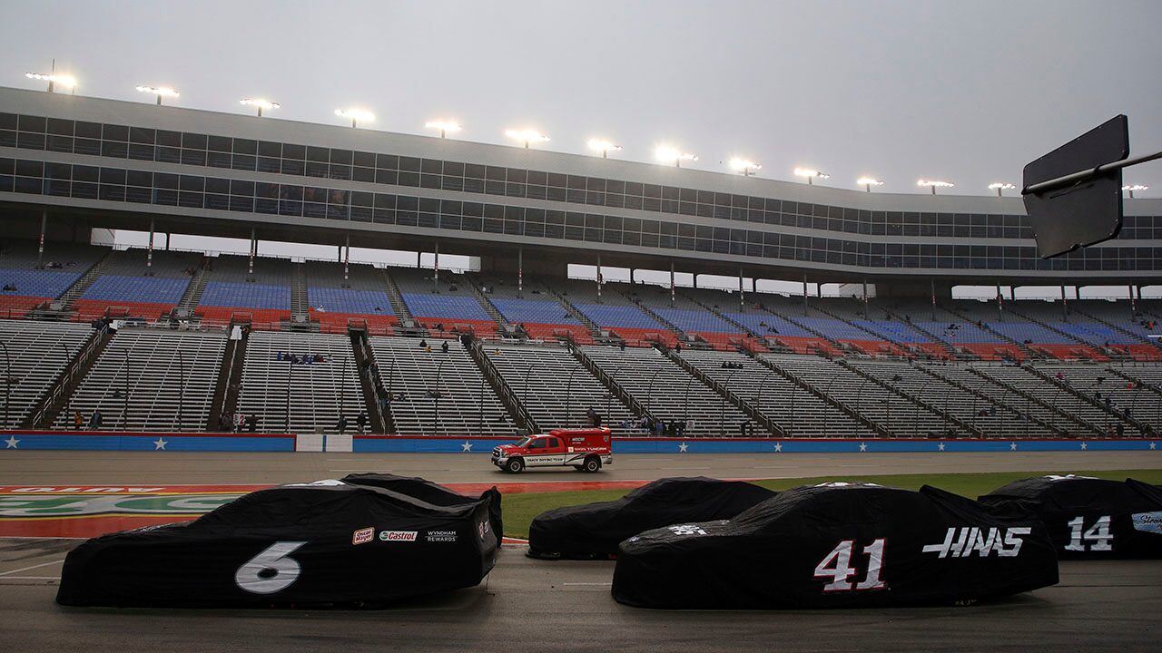 NASCAR’s Texas Cup Series playoff race delayed for rain. What happens now?