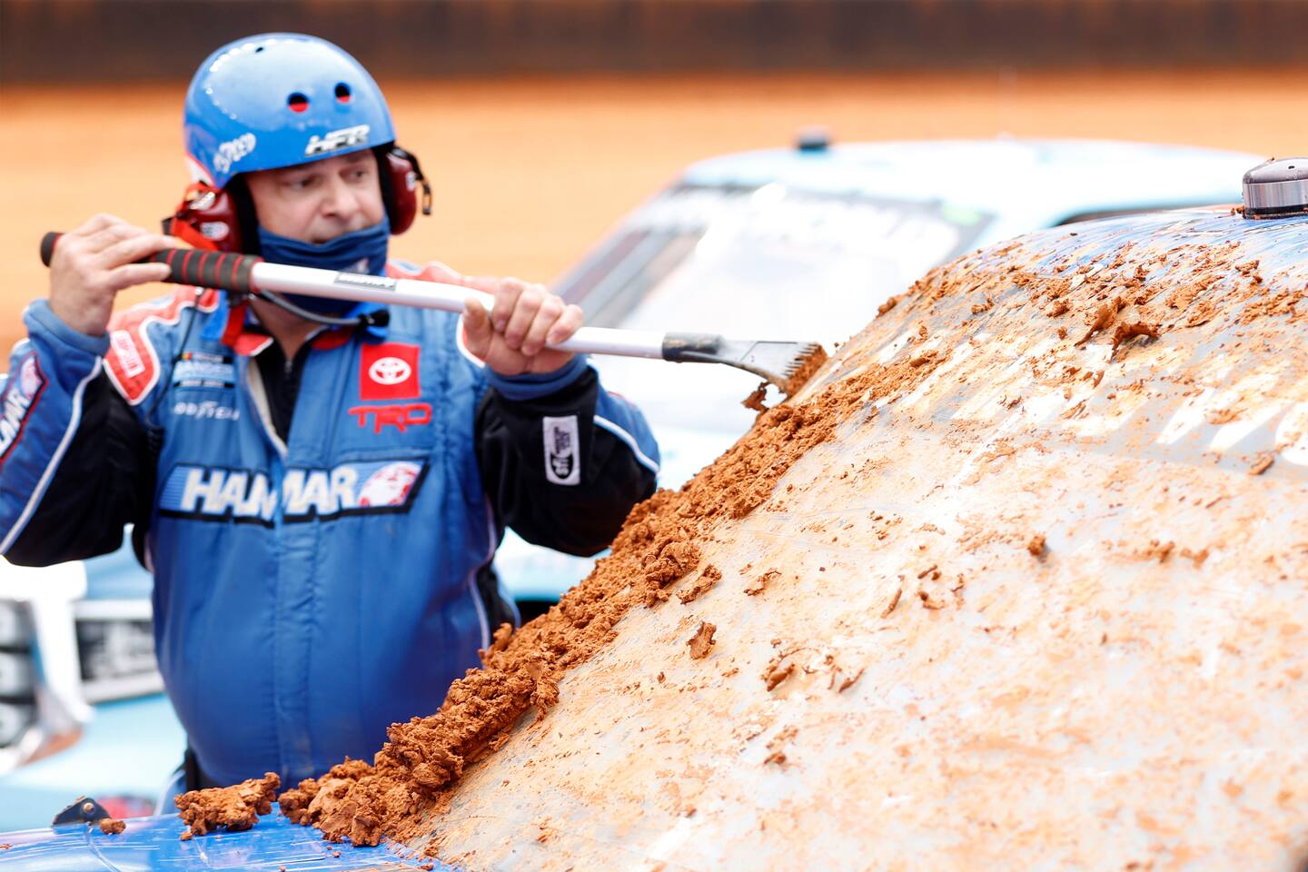 NASCAR’s dirt race at Bristol postponed after flooding turns clay-coated oval into mud pit