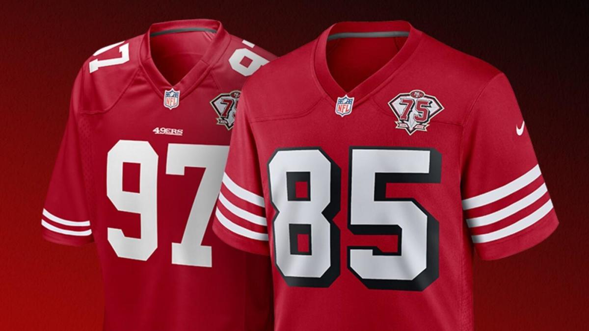 49ers announce new red alternate throwback jerseys for 2021 to honor their 75th season in NFL