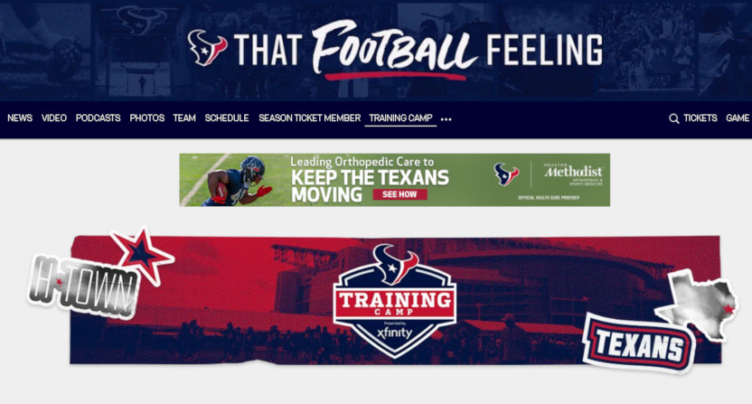 The NFL overruled the Houston Texans’ attempt to change media rules early