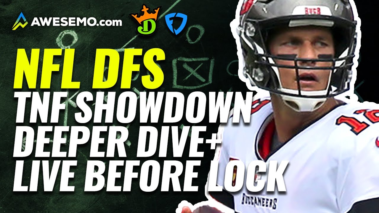 NFL DFS Showdown Deeper Dive & Live Before Lock TNF Week 6 Buccaneers at Eagles | Thursday 10/14