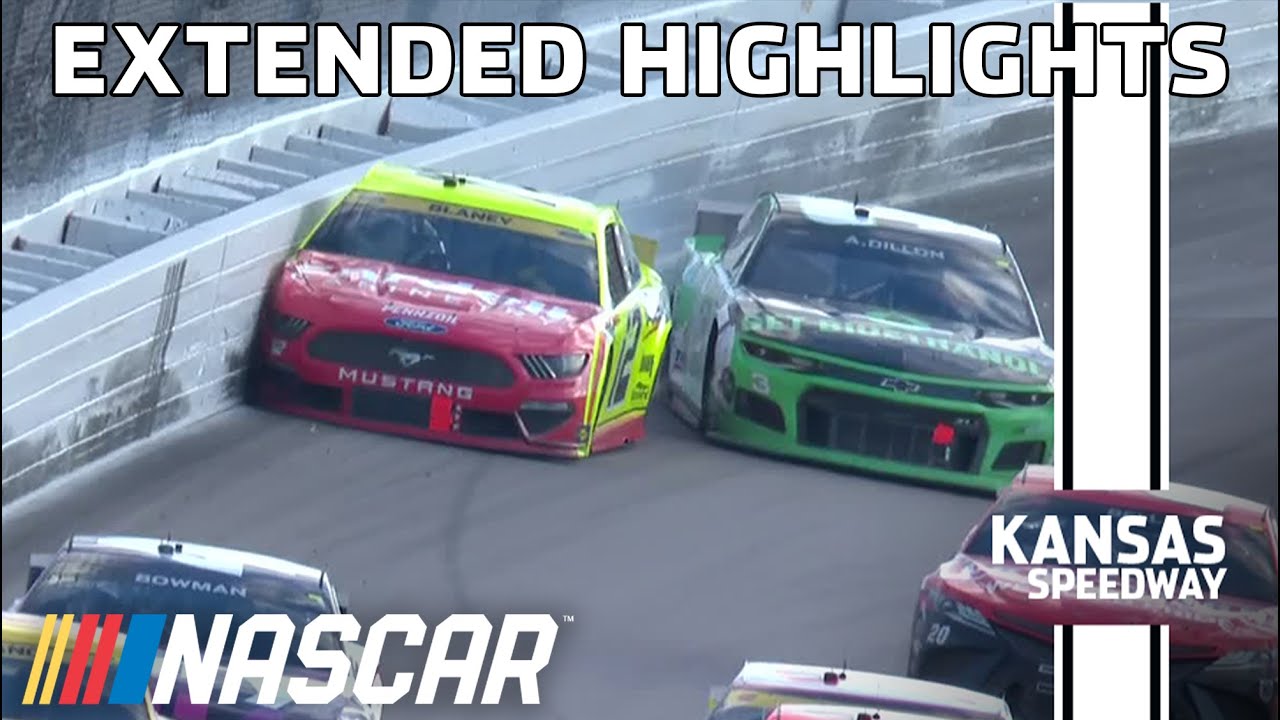 Playoff trouble for multiple drivers at Kansas | NASCAR Cup series Extended Highlights
