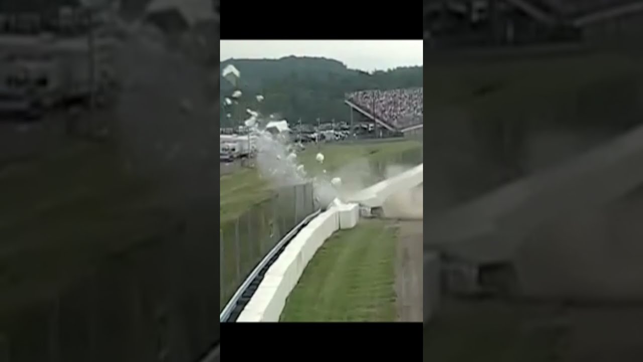 Coming in HOT! Jimmie Johnson’s wall collision at Watkins Glen | #shorts | NASCAR