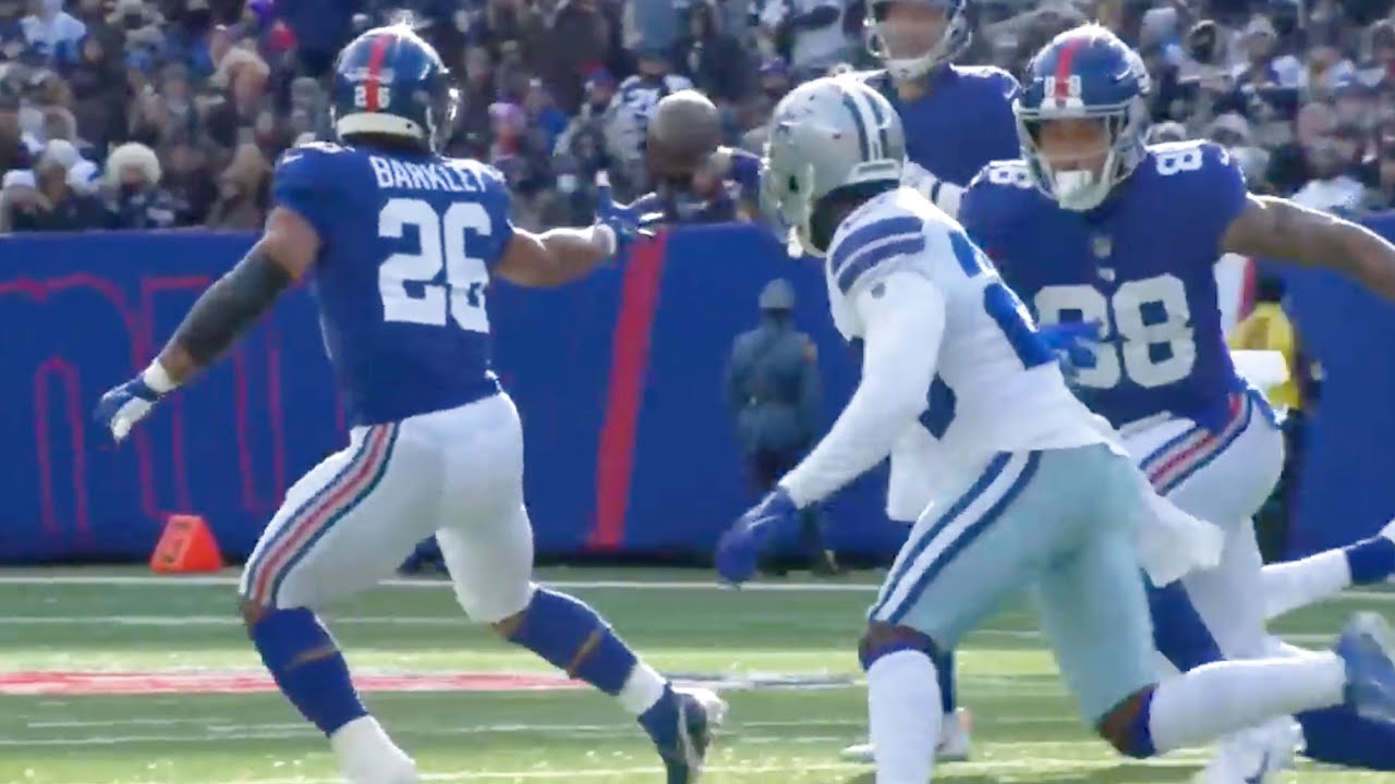 Saquon with The Greatest 2-Yard Catch You Will Ever See