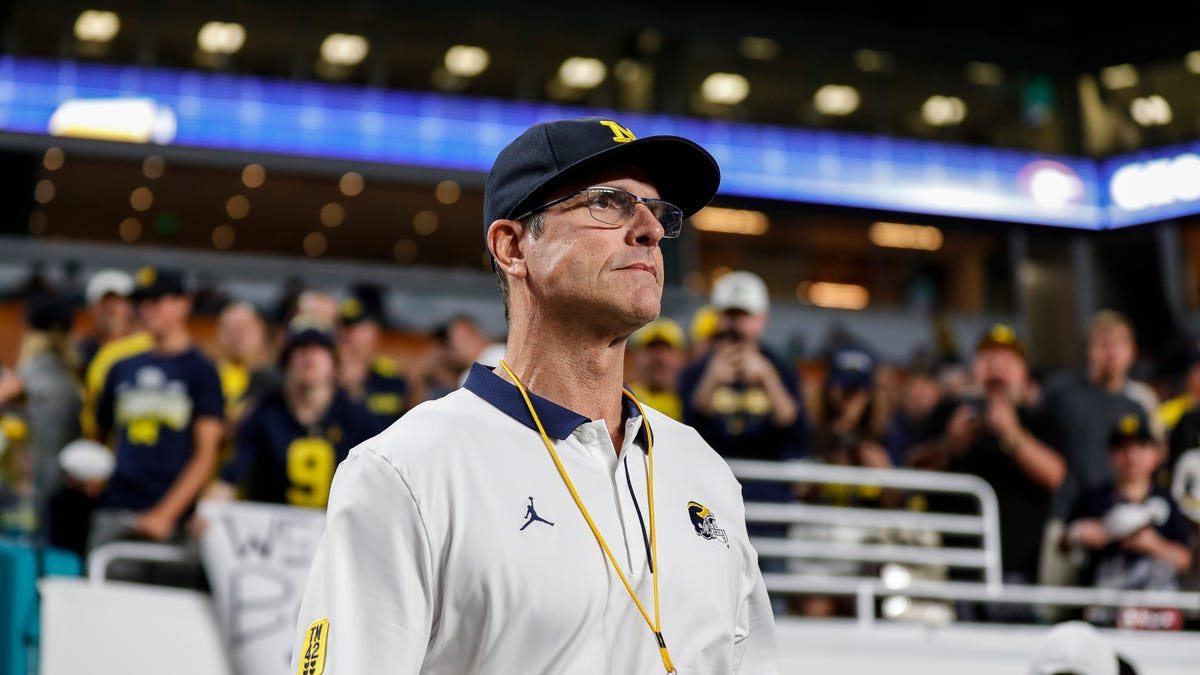 Jim Harbaugh meets with Minnesota Vikings about head coach opening