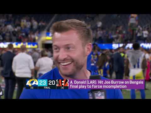 Sean McVay Reacts to Being the Youngest Super Bowl Winning Head Coach in NFL History