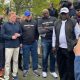 NFL commissioner Roger Goodell, Buffalo Bills greats visit memorial, volunteers in wake of shooting
