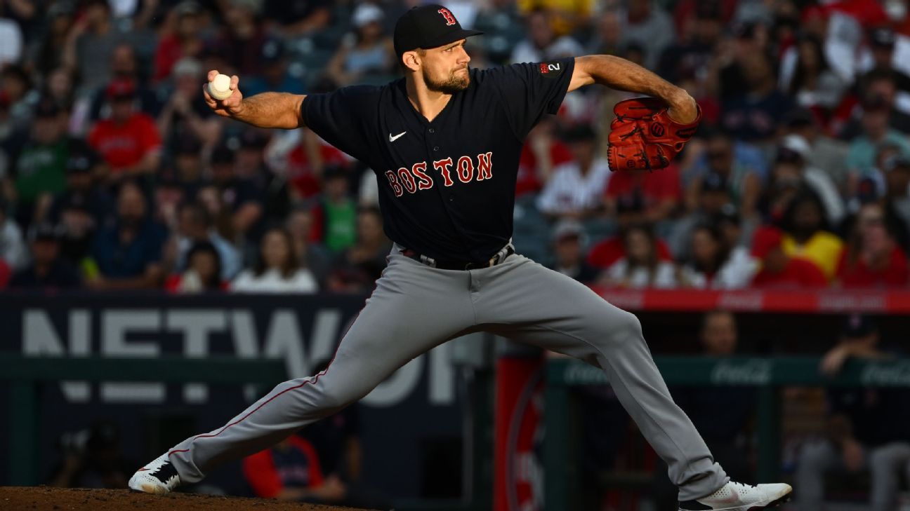 Boston Red Sox right-hander Nathan Eovaldi put on 15-day IL with lower back inflammation