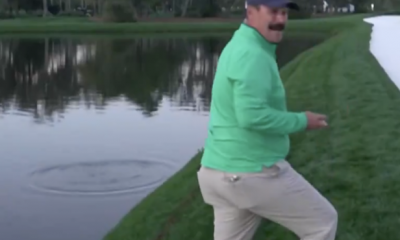 Golf Channel reenacting Rory McIlroy’s debated penalty by throwing balls into the water was one of the wildest TV segments ever